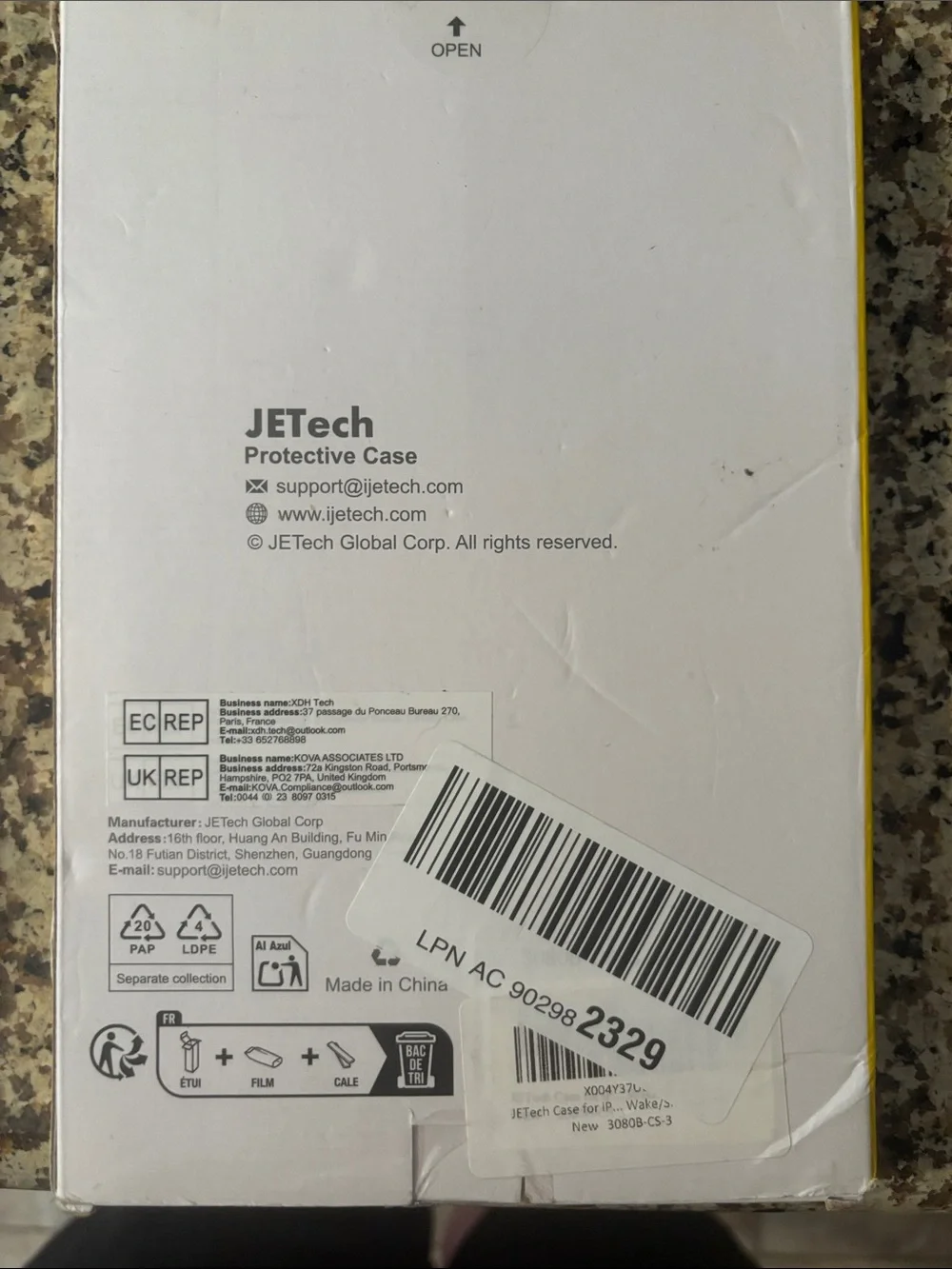 Jetech Rose Gold Tablet Case with Tri-Fold Stand